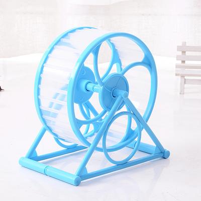 DIY Hamster Exercise Wheel In Blue - Requires Assembly, Interactive Running Toy for Small