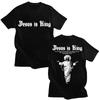 Jesus Ist König Christliches Harajuku T-Shirts Herren Damen Mode Gothic T-Shirt Übergroß Sommer Baumwolle Lässiges T-Shirt Streetwear