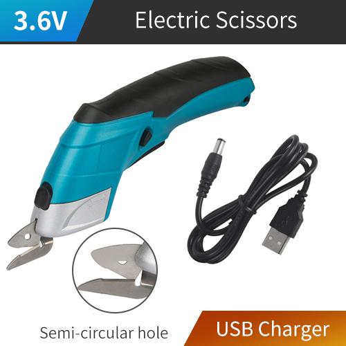 Cordless Electric Scissors Rechargeable Scissors Cloth Cutter Rug DIY Scissors Cardboard Cutting Tool PVC Leather Sewing