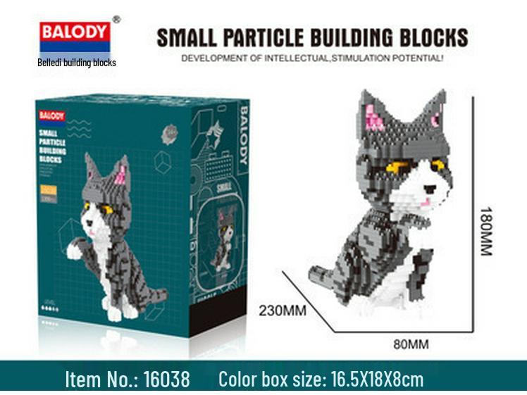 BeleDi Micro Building Blocks: Educational Pet Model Toy for Kids