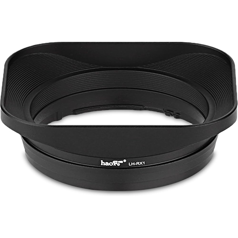 Haoge LH-RX1 Square Metal Bayonet Lens Hood Shade for Sony Carl Zeiss Sonnar T* and FE 35mm F2.8, 55mm F1.8 ZA, and FE 24mm F1.8 ZA lenses