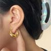 925 Silver Small Hoop Earrings for Women Vintage Simple Glossy Chunky Round Circle Earring Hypoallergenic Jewelry Gifts