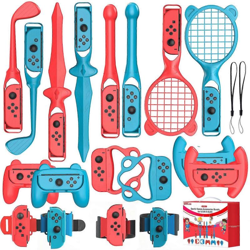 STARTRC GAMES For Nintendo Switch 2 Sports Accessories Bundle 18 In 1 Family Party Pack Set