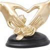 Decorative Resin Statues Gesture Figurines Sculptures Art Figure Decorating Lover for Sill Tabletop