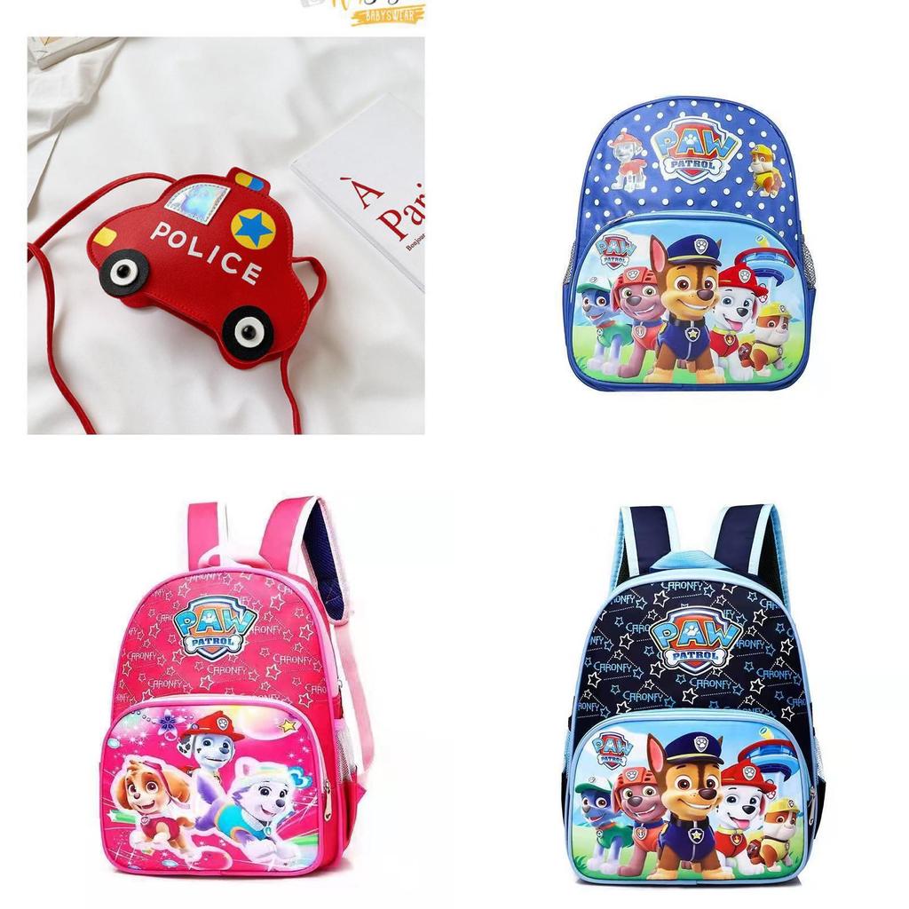 Childrens Cartoon Paw Patrol Pattern Backpack With Breathable Oxford Fabric For School Age Boys And Girls