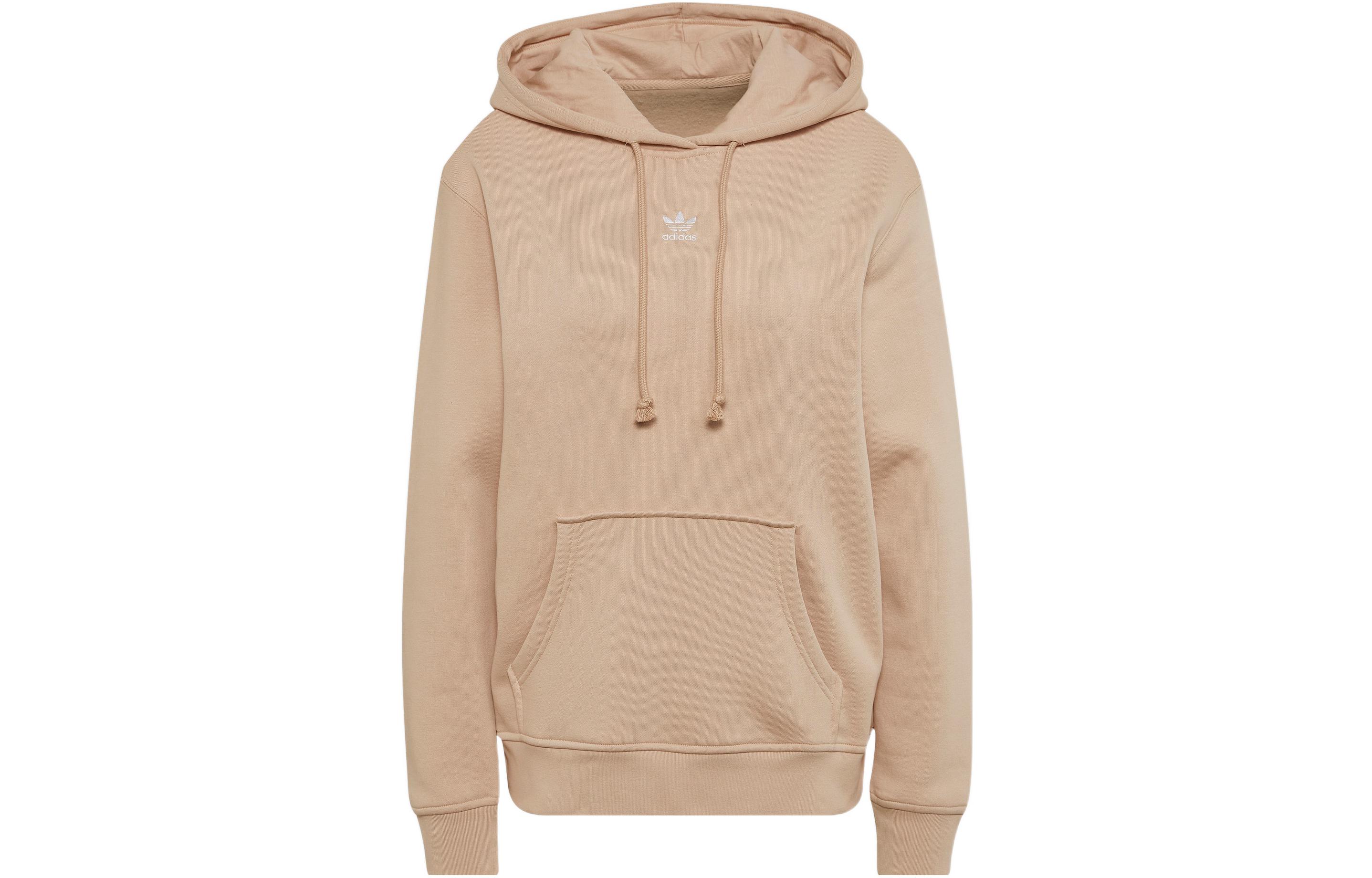 Adidas Originals Sweatshirts Women s Khaki Hooded Moderate Regular HJ7859 34