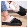 Women's Cotton Shoes with Winter Velvet and Thick Cotton Boots, Plus Size Versatile Women's Short Boots, One Foot Cotton Slippers