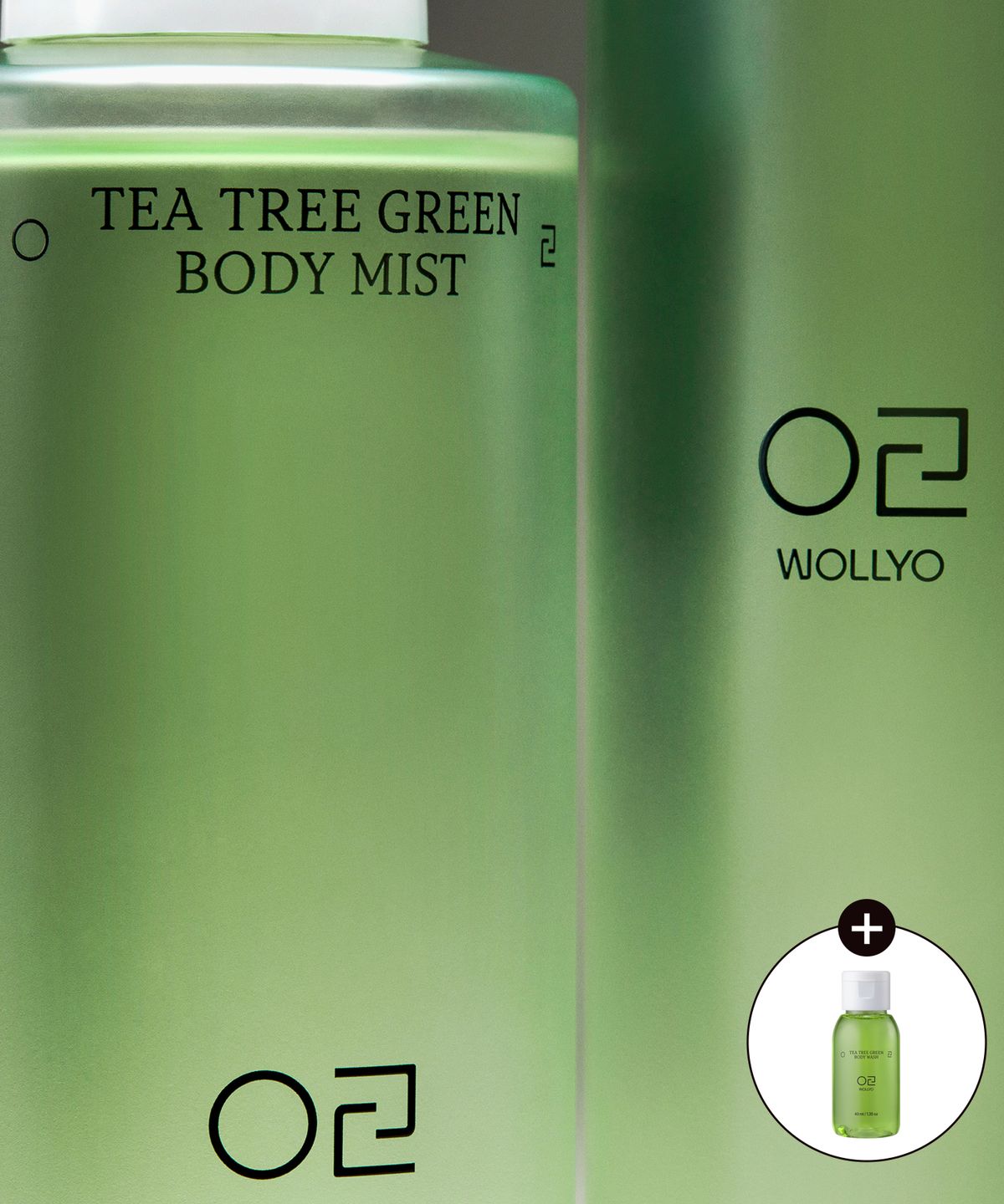 [2-Pack] Tea Tree Green Back Acne Body Mist 200ml x 2 (+Free Mini Body Wash)