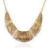 Vintage Palace Style Metal Bib Necklace With Geometric Design For Retro Fashion Enthusiasts