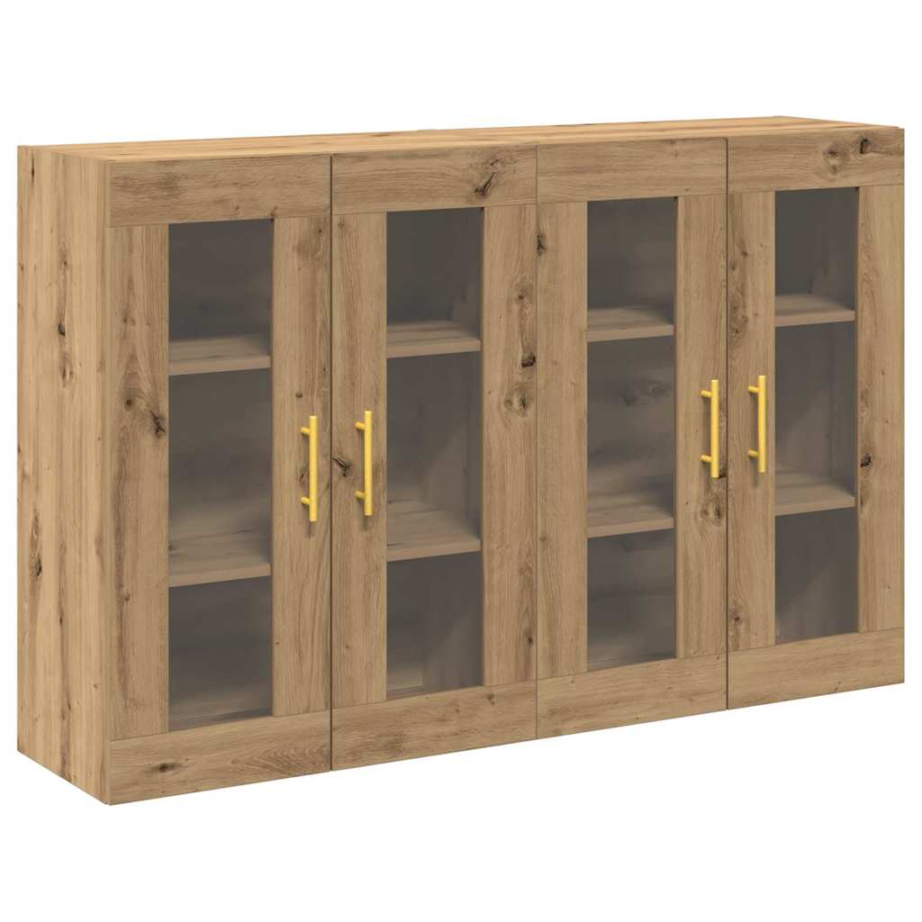 Wall Cabinets 2 pcs Artisan Oak 69.5 x 34 x 90 cm