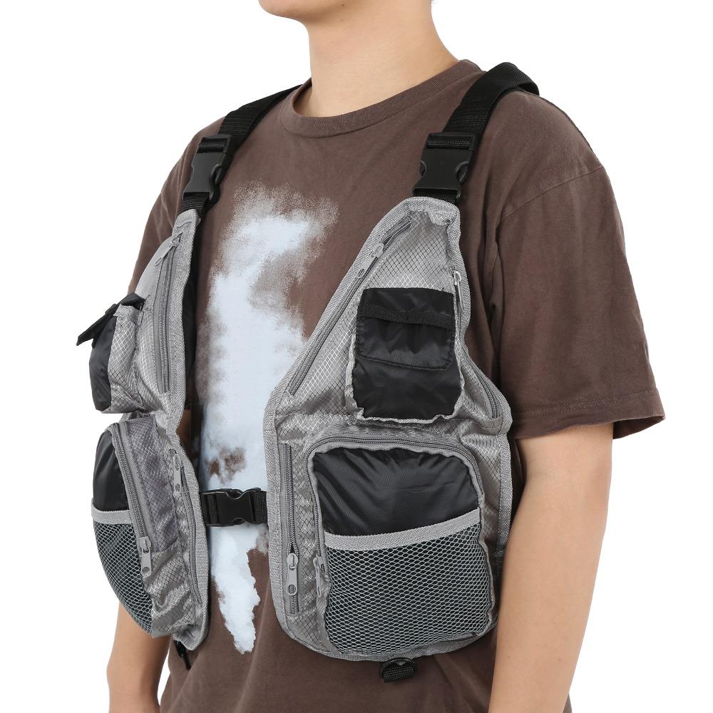 Breathable Fishing Waistcoat Large Storage Capacity Fly Fishing Vest Fishing Vest  Fly Fishing