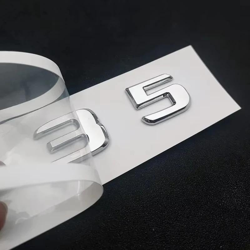 ABS For Mercedes-Benz A35 A45 AMG W177 W176 A35 A45 A45S TURBO 4MATIC Car Trunk Letters Emblem Badge Stickers Accessories PI1