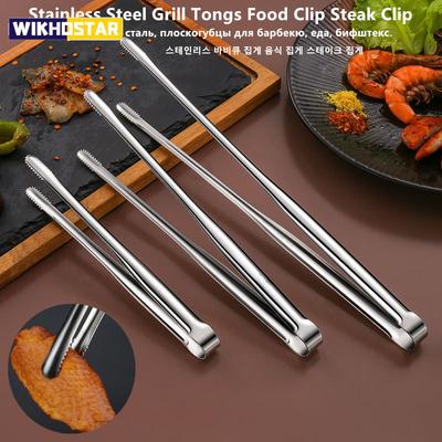 Grillzange aus Edelstahl, Lebensmittel-Clip, BBQ-Steak-Clip, Brotzange, Kochutensilien, Party, rutschfeste Küchenhelfer, Zubehör