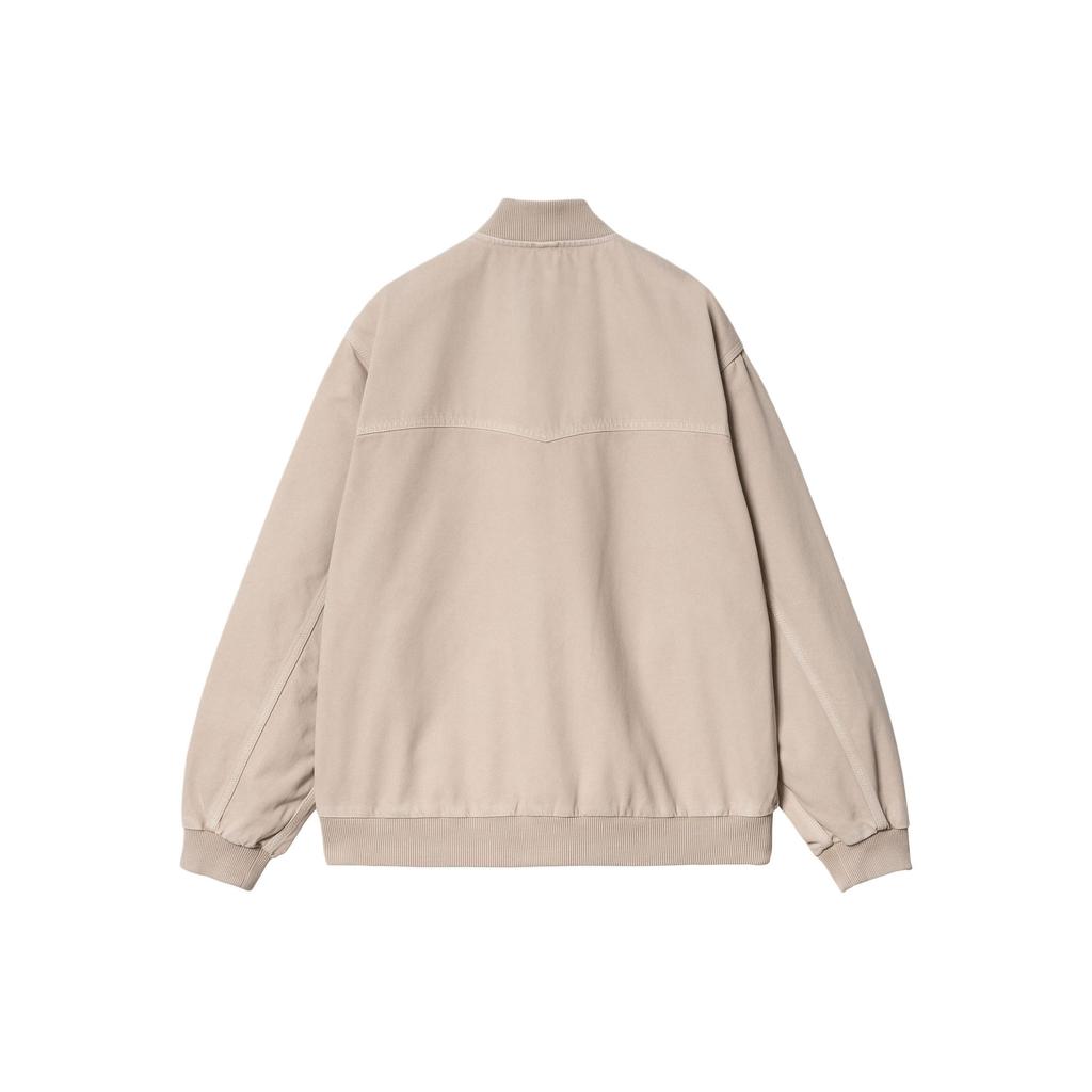 Carhartt WIP SS24 OG Santa Fe Bomber Classic Solid Color Zipper Baseball Collar Long Sleeve Santa Fe Loose Jacket Men Jackets Off-White I033111-1YC-4J