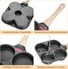Egg Frying Pan, 4-Cup Egg Pan Nonstick, Fried Egg Pan Skillet for Breakfast, Pancake, Hamburger, Sandwiches, Suitable