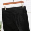 Early Spring Plus Size Stretch Black Denim High Waist Pencil Pants for Women