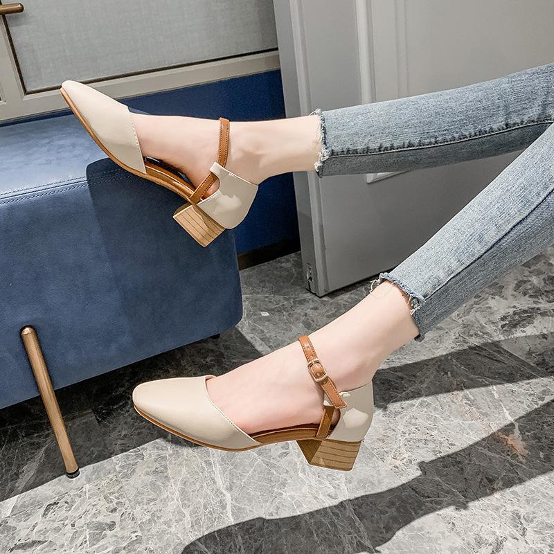 

Yuexinwang leather flat for Huizhou women s shoes heels grape mother with the same hollow cool slippers women s outer wear sandals 41 абрикосовий