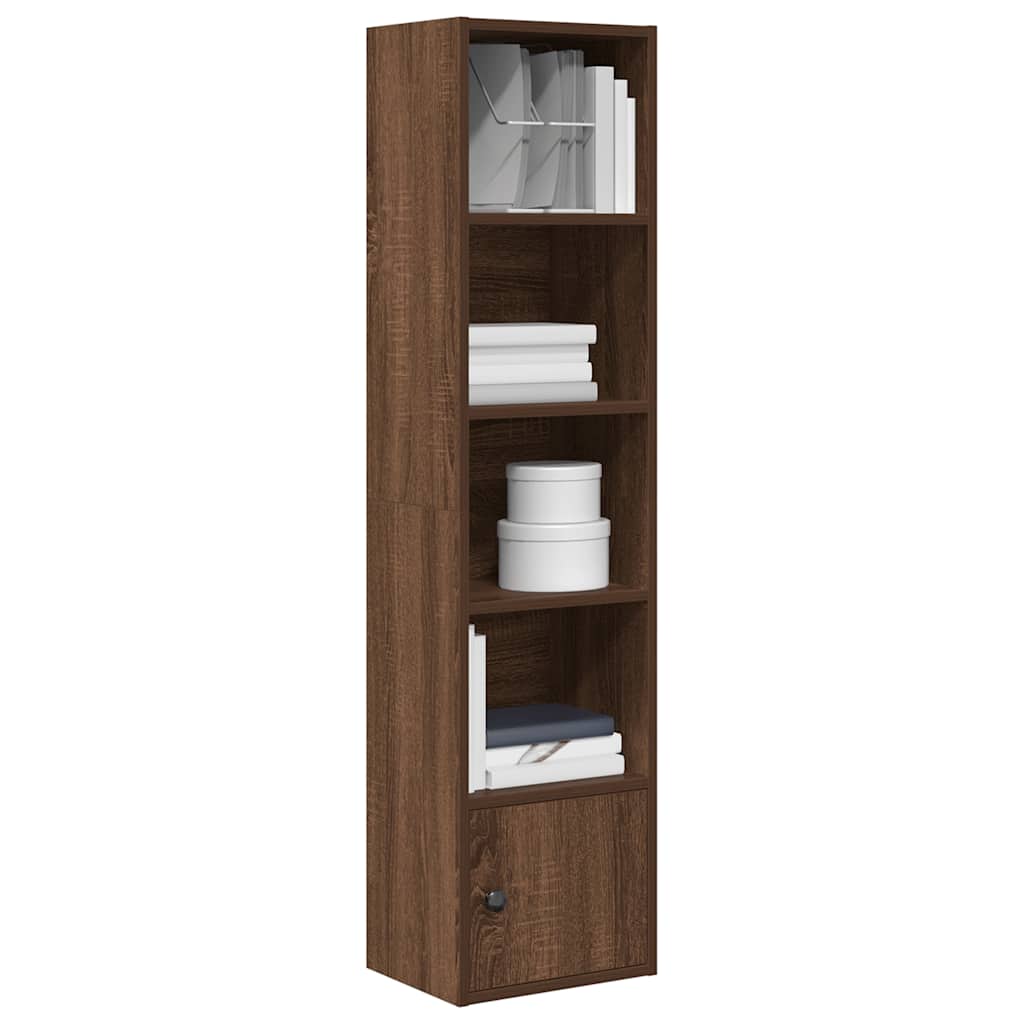 Bookshelf Brown Oak Effect 31 x 24 x 127 cm Engineered Wood