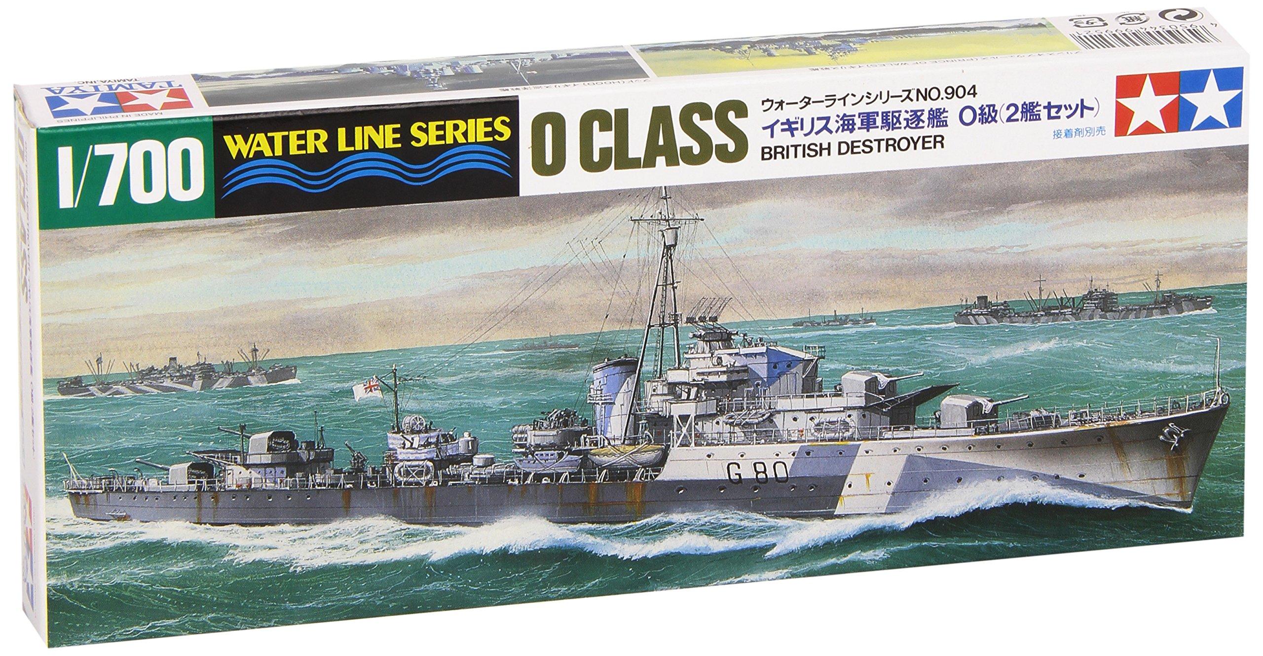 

Серия Tamiya Waterline 904 Набор эсминцев Королевского флота Пластиковая модель 31904 1/700 Нет. 2-Корабельный класс О