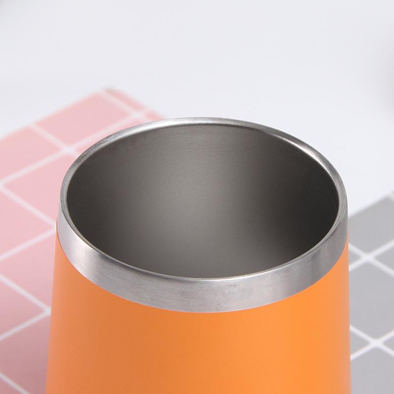 Cupă cu coajă de ouă, din oțel inoxidabil, în formă de U, cu vid dublu, cu burtă, cadou pentru pahar de vin roșu