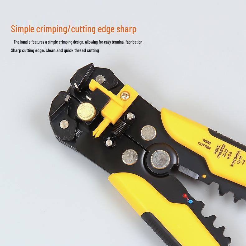 Automatic Multifunctional Wire Stripper, Cutter, and Crimper Pliers