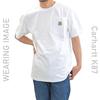 Carhartt Short Sleeve Pocket Size CTK87 Men's T-Shirt, Small, Navy,