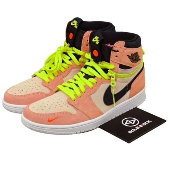 

Air Jordan 1 High Switch Pink Volt Men s Retro Sneaker CW6576-800 EU 41 рожевий/абрикосовий
