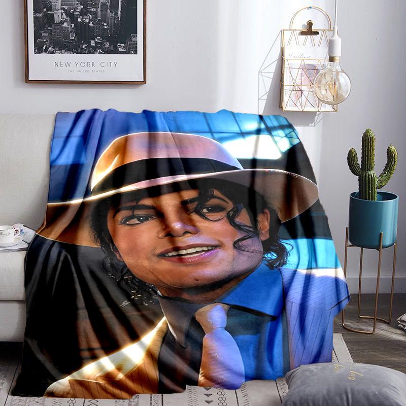 Michael Hat Throws Blanket Flannel Blankets Plush for Couch Bed Gifts for Men Women Travel picnic blanket Christmas fan gifts