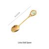 Luxury European Gold Spoon and Fork Set for Tea, Coffee, and Desserts