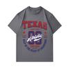 Men's 100% Cotton Short Sleeve Crew Neck T-Shirt, Texas 99 Athletic Champions Cowtown Print Casual Vintage Sport Style Tees for Daily Wear
