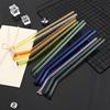 10Pcs High Borosilicate Glass Straw Eco Friendly Drinking Straw Reusable Glass Straw for Cocktail Smoothie Bar Accessories