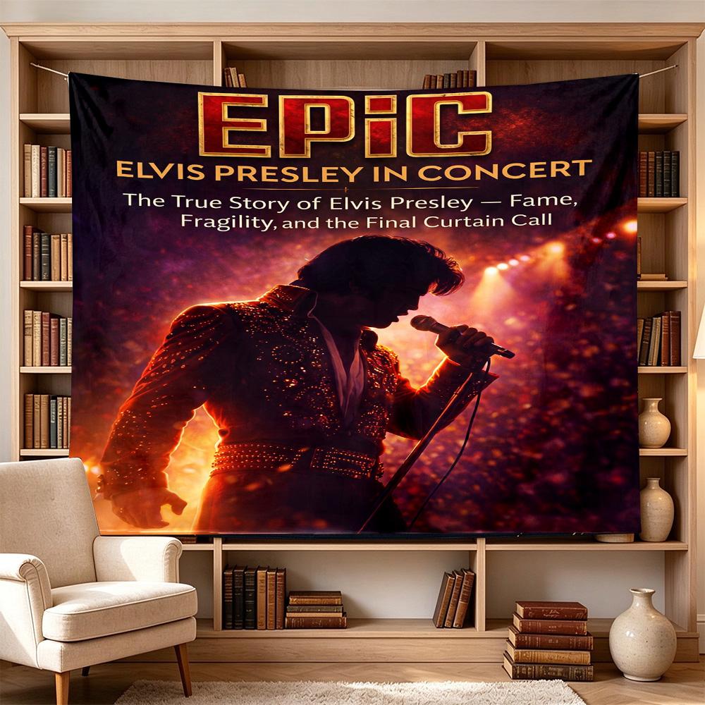 Space Rock Legend Versatile Wall Hanging Blanket, Home Backdrop for Wedding, Party and Video Shooting,Perfect Gift