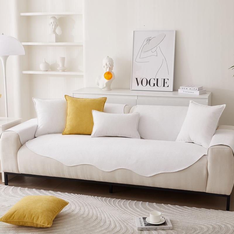 Chenier Special-Shaped Sofa Cushion, Irregular Non-Slip Seat Cushion, Four-Season Universal Sofa Seat Cushion Cover, Cloth Towel Cushion