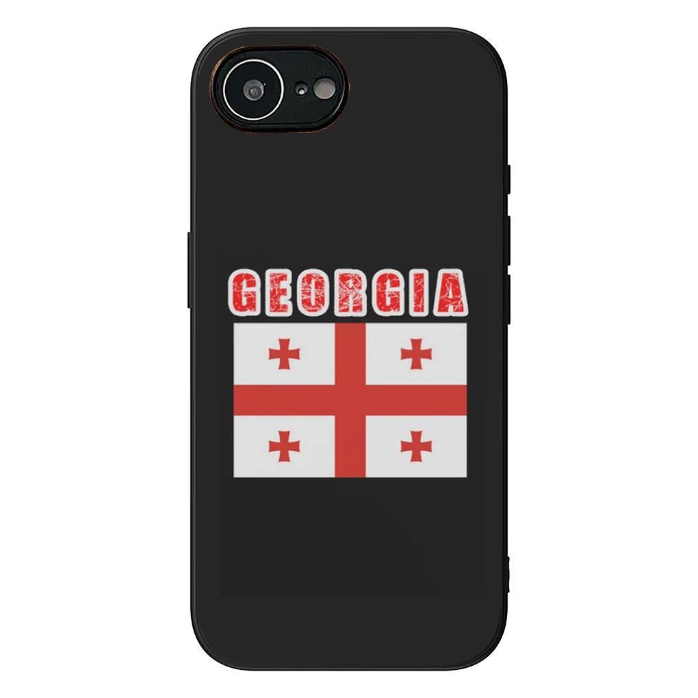 Georgia flag Casing Phone Cover for Apple iPhone 13 12 Mini XS 11 Pro Max 7 8 Plus + XR SE 2022 2020 SE3 Soft Case