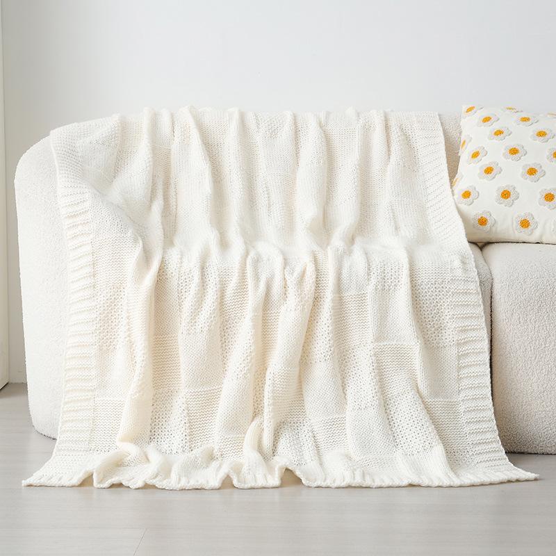 Luxury Knit Blanket Sofa Nap Throw Washable Lightweight Afghan for Baby Home AC Cover