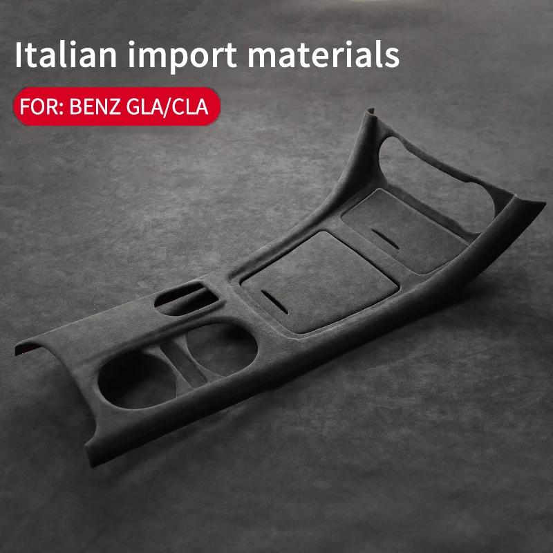 Für Mercedes-Benz GLA, CLA 2015- Alcantara Auto-Innenraum Modifizierte Mittelkonsole Zubehör Panel Schutzabdeckung Schale