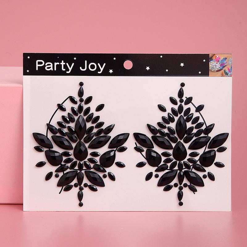 

Трансграничные карнавальные наклейки-самоцветы для лица и тела: Бинди, Дизайн с бриллиантами и драгоценными камнями для сценического макияжа и украшения груди.