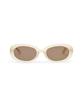 Attebanesabeuluno Ivory Double A Sunglasses & Pouch Aagl5E102Iv