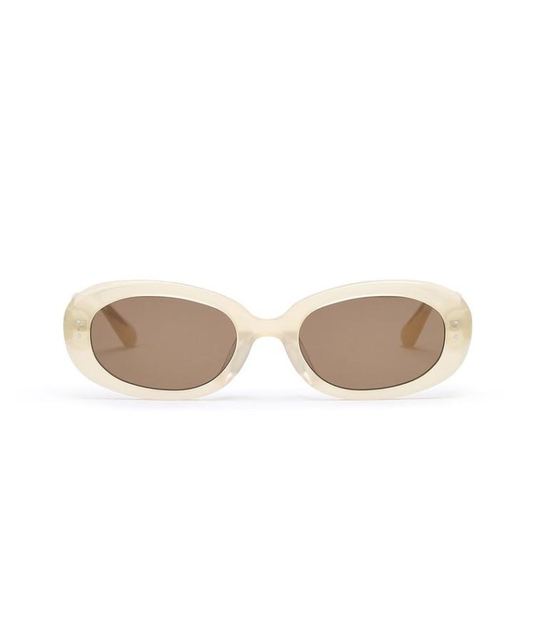 Attebanesabeuluno Ivory Double A Sunglasses & Pouch Aagl5E102Iv