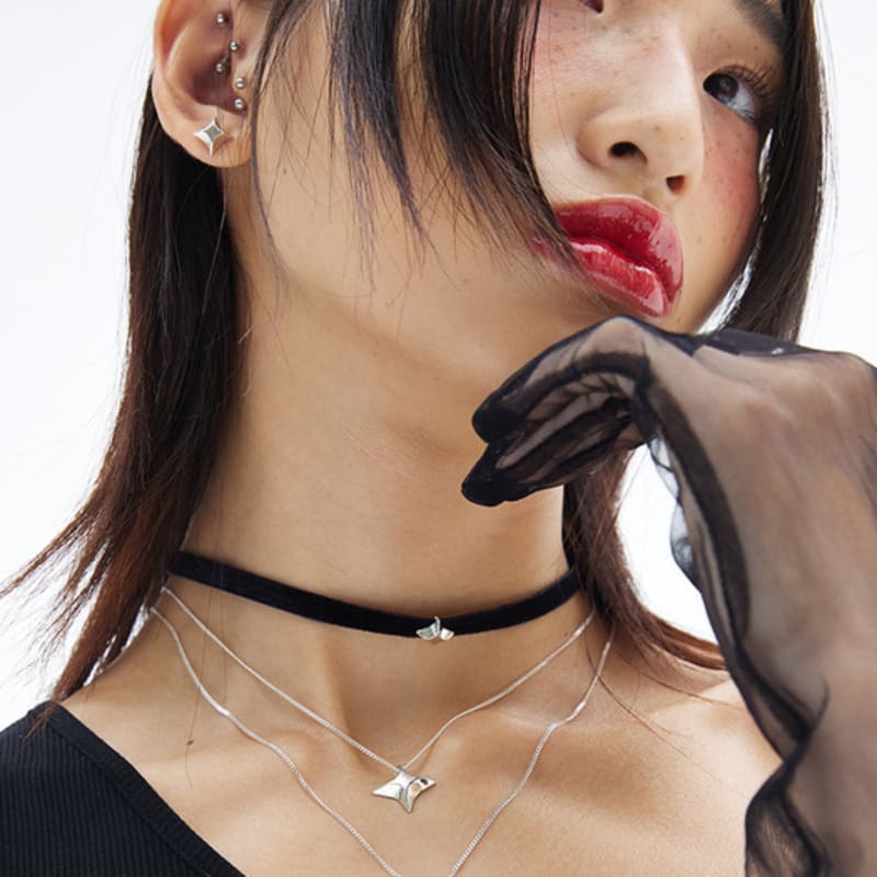 NIMBUS SHINE STAR SINGLE NECKLACE (L)