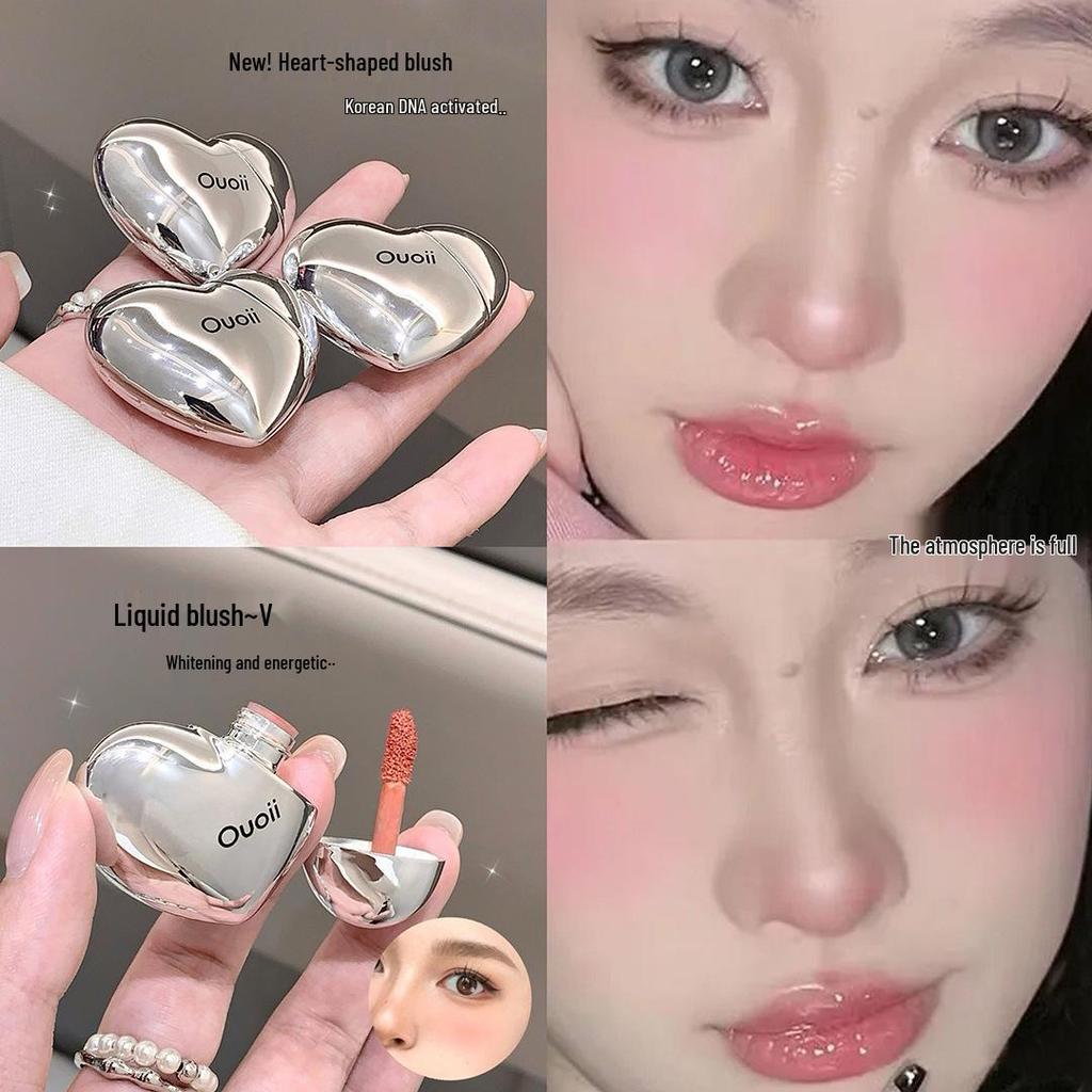 OUOII Heartbeat Blush Matte Liquid Multi-Use Cream Lipstick & Makeup Blush