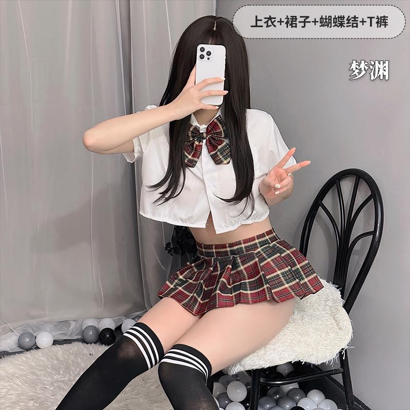 Nimu niche Japanese student uniform sailor suit sexy JK miniskirt cute pure desire suit bow ins