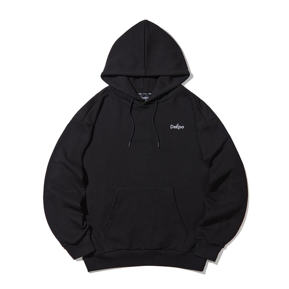 Diepo Basic Logo Hoodie Black Note/L