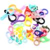 Mixed Color Plastic Lobster Clasp Keychains for DIY Jewelry and Plush Doll Pendants