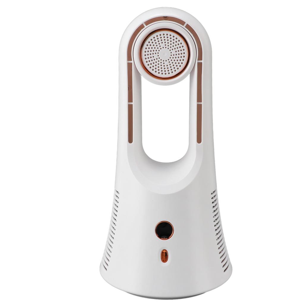 Tischventilator ohne Rotorblätter 6 Geschwindigkeiten Kleiner Tischventilator mit Leistungsanzeige Aroma-Tablette für Zuhause Schlafzimmer