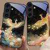 Gorgeous Phoenix Picture For For Samsung Galaxy S25+ S24+ S26 Ultra S25 Edge S24 FE S23 S22 S21 S20 Plus Black Glass Phone Case