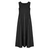 Damen Sommerkleid Lässig Locker Lang Strandurlaubskleider Jeanskleid Für Damen