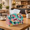 1pc Modern Geometric Pop Tissue Box | Durable, Sport Silhouette Pattern Bold Suitable for Living Room Accent, Bedroom Decor, Encouragement Gifts, Work