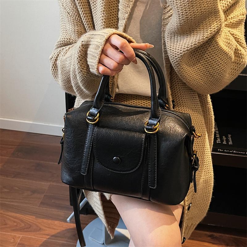 Simple Women's Shoulder Bag, Casual Crossbody Bag, Fashionable Shoulder Bag, Soft PU Leather Handbag Suitable for Daily Use and Shopping