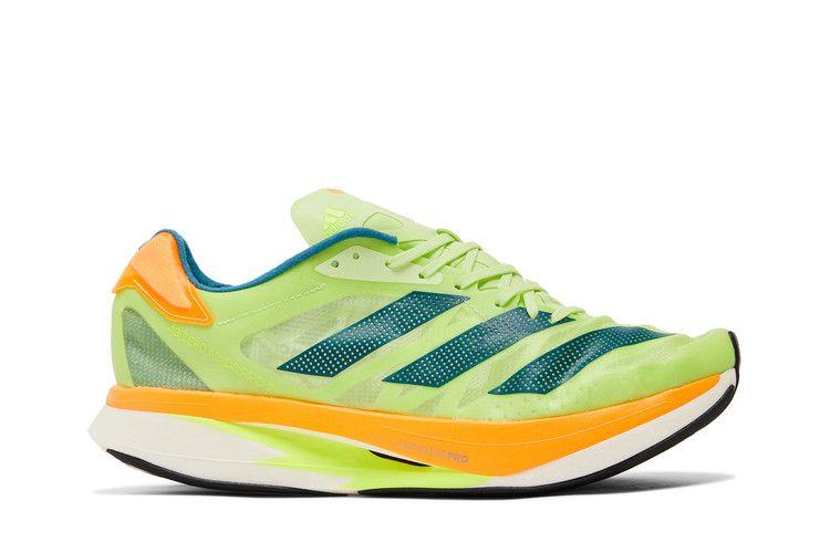 Men's Sneakers adidas Adizero Adios Pro 2 Pulse Lime Flash Orange Pulse Lime/Real Teal/Flash Orange